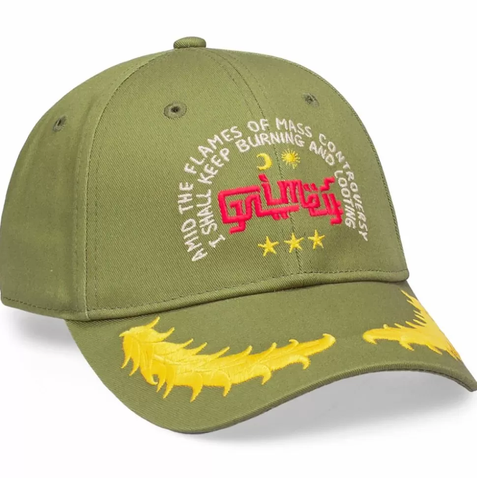 Head Wear*Grimey "Glorified" Curved Visor Cap - Green - Spring 22