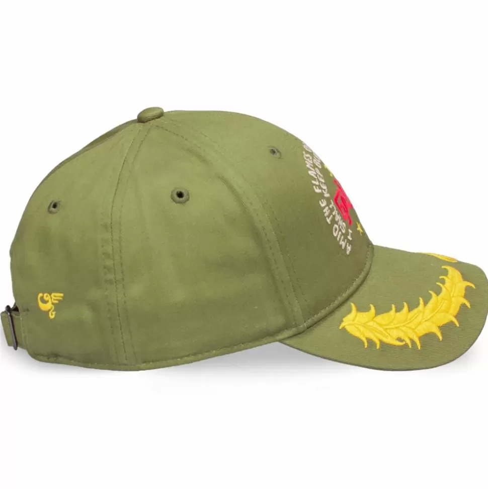 Head Wear*Grimey "Glorified" Curved Visor Cap - Green - Spring 22