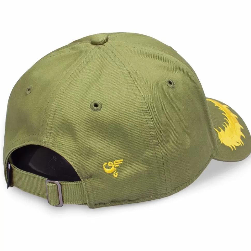 Head Wear*Grimey "Glorified" Curved Visor Cap - Green - Spring 22