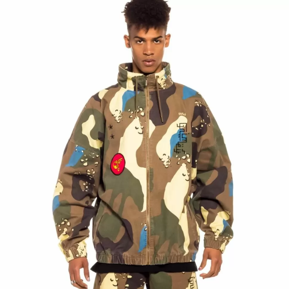 Jackets*Grimey Glorified Track Jacket - Camo - Spring 22