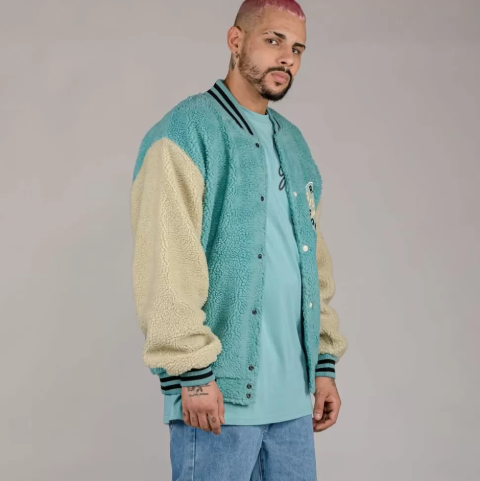 Jackets*Grimey "Hive" Sherpa Button Sweatshirt - Bicolor - Fall 22