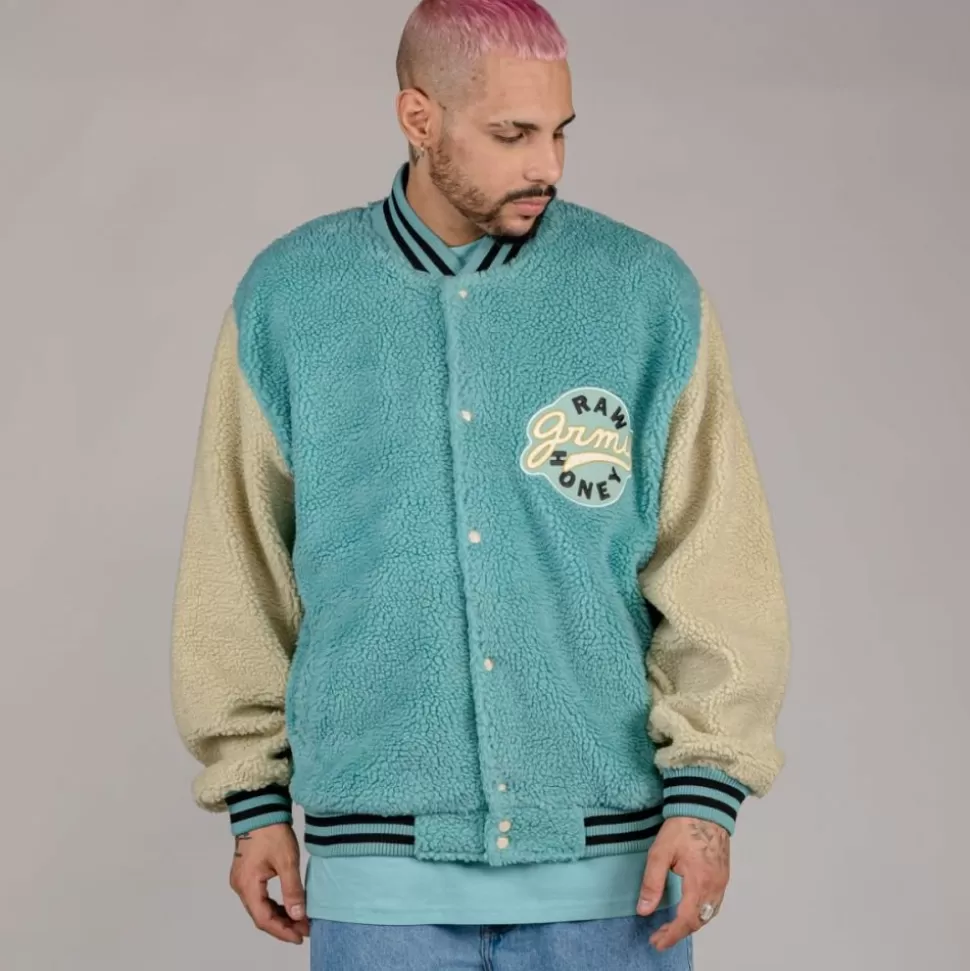 Jackets*Grimey "Hive" Sherpa Button Sweatshirt - Bicolor - Fall 22