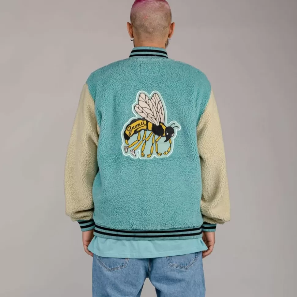 Jackets*Grimey "Hive" Sherpa Button Sweatshirt - Bicolor - Fall 22