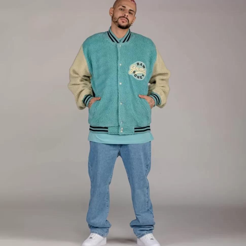 Jackets*Grimey "Hive" Sherpa Button Sweatshirt - Bicolor - Fall 22