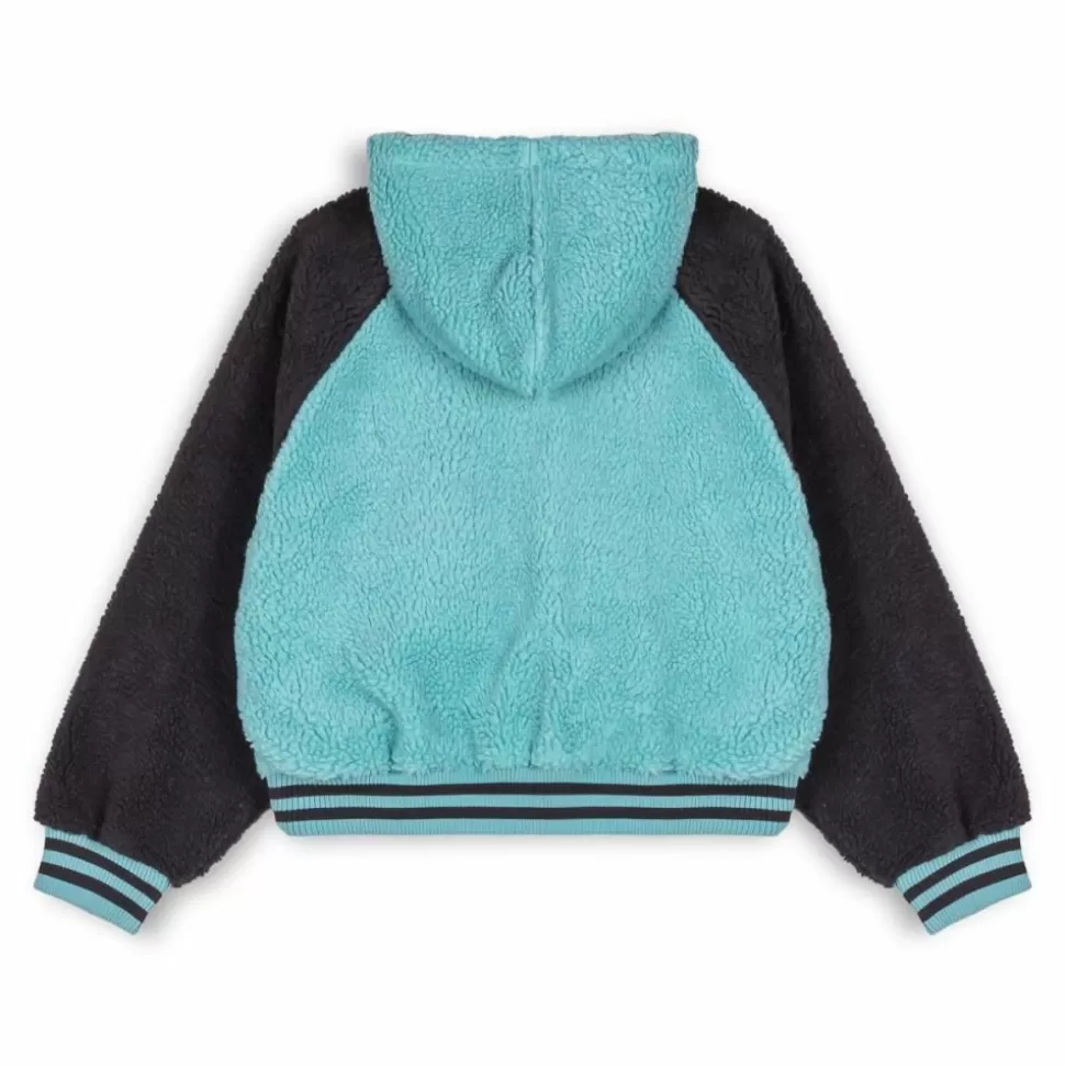 Coats*Grimey "Hive" Sherpa Hood Button Girl Sweatshirt - - Fall 22