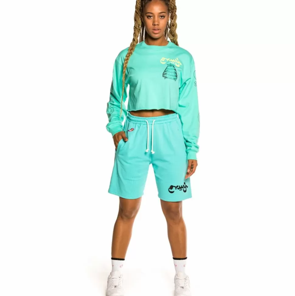 Tees & Tops*Grimey Hope Unseen Long Sleeve Crop Tee - Blue - Spring 21