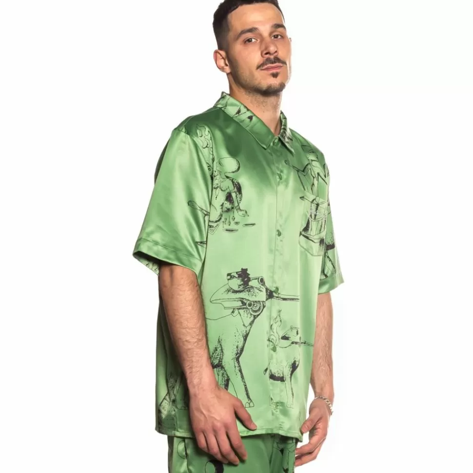 Shirts*Grimey "Hope Unseen Vimana" Button Up Shirt - Khaki - Summer 21