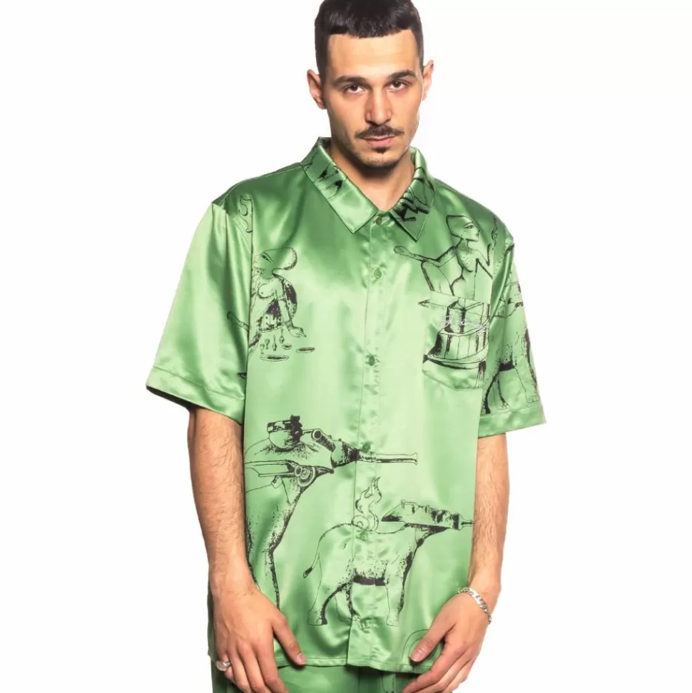 Shirts*Grimey "Hope Unseen Vimana" Button Up Shirt - Khaki - Summer 21