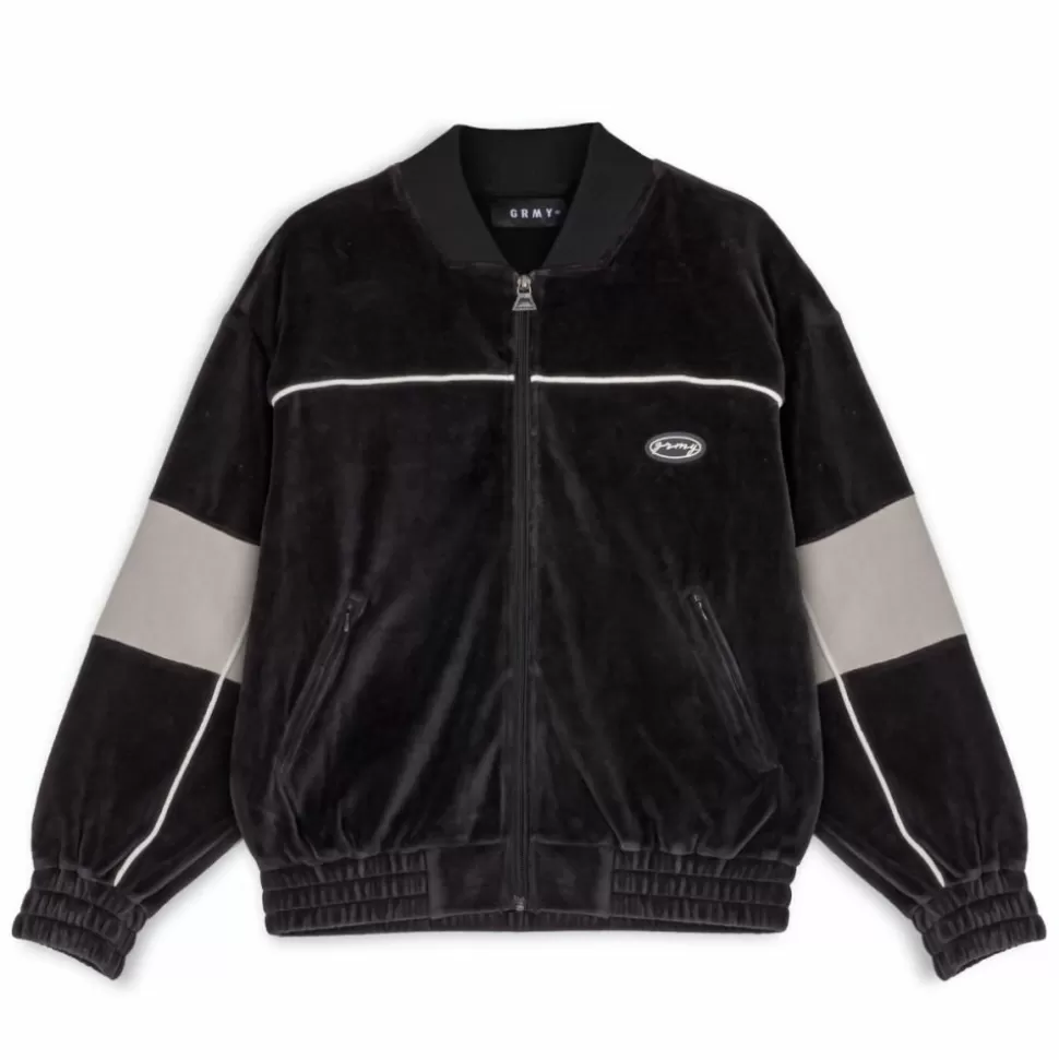 Jackets*Grimey "Iam" Velvet Track Jacket - Black - Fall 22