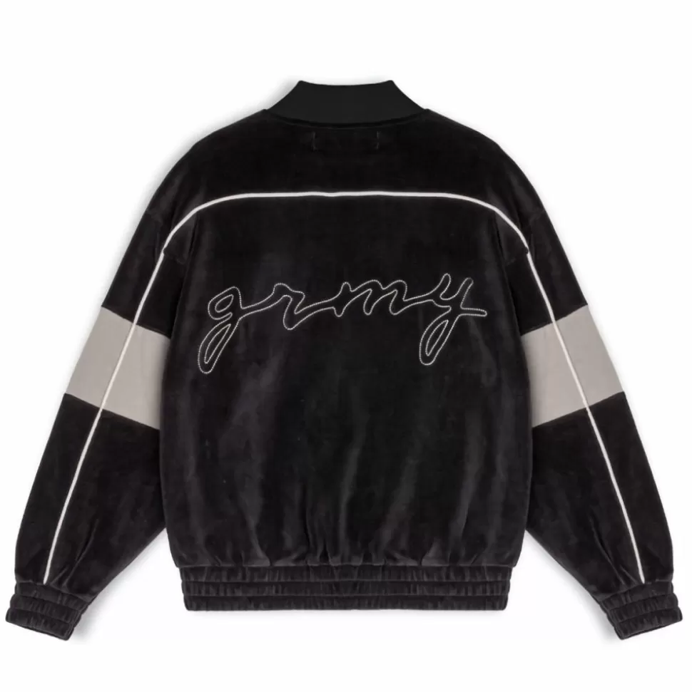 Jackets*Grimey "Iam" Velvet Track Jacket - Black - Fall 22