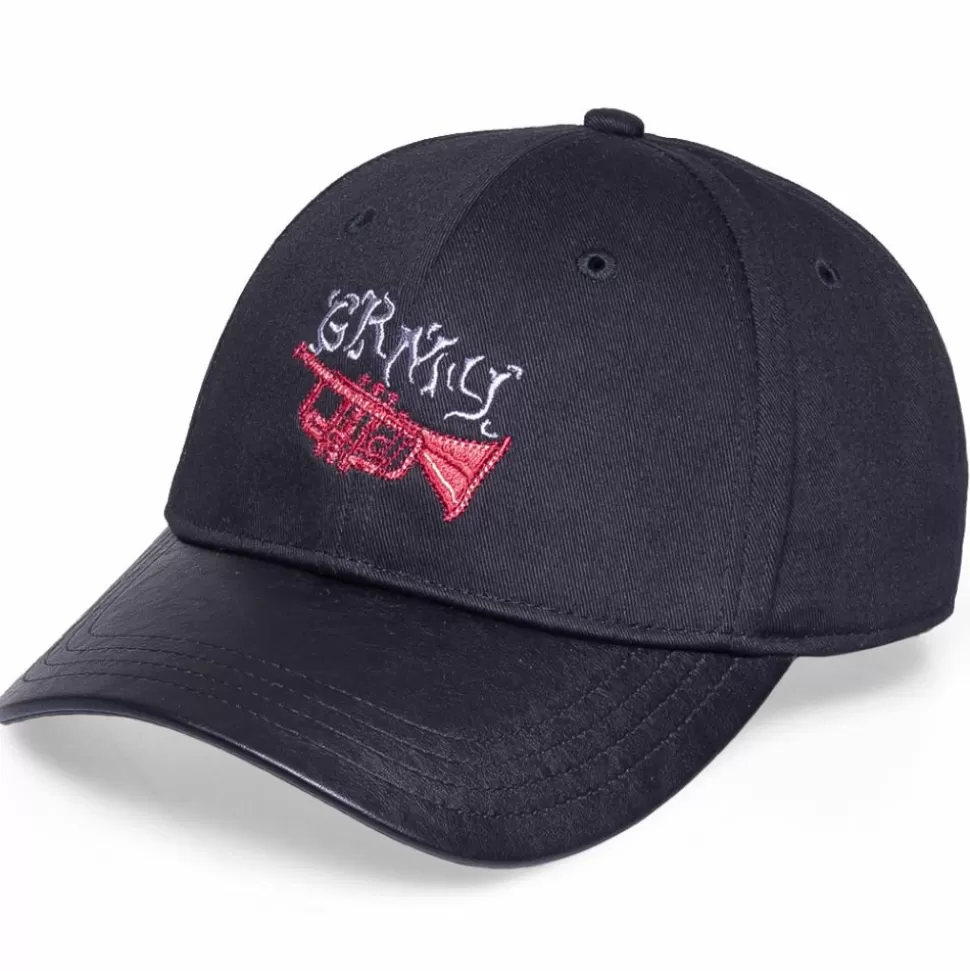 Head Wear*Grimey "Jazz Thing" Curved Visor Cap - Black - Fall 21