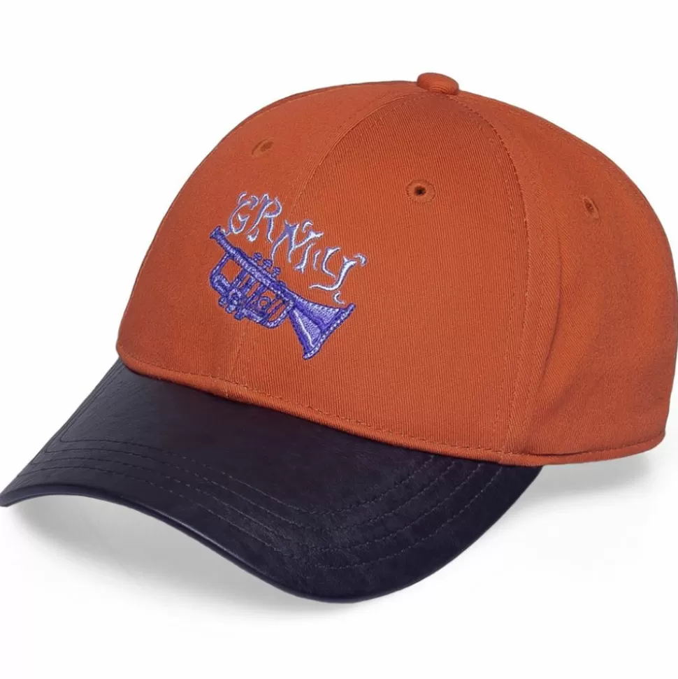Head Wear*Grimey "Jazz Thing" Curved Visor Cap - Ochre - Fall 21