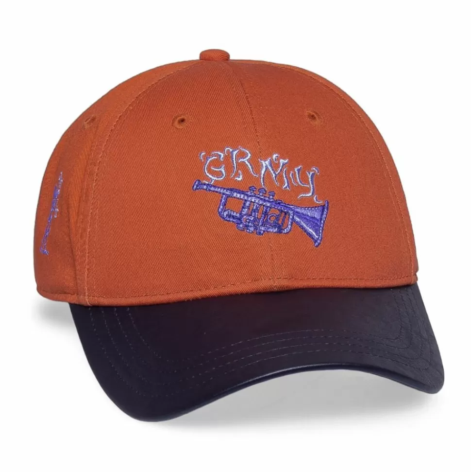 Head Wear*Grimey "Jazz Thing" Curved Visor Cap - Ochre - Fall 21