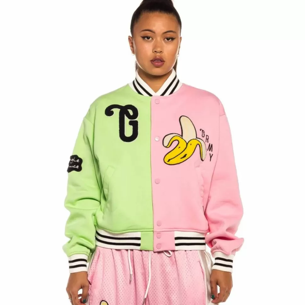 Sweatshirts*Grimey "Jungle Punch " Button Sweatshirt - Pink - Spring 22