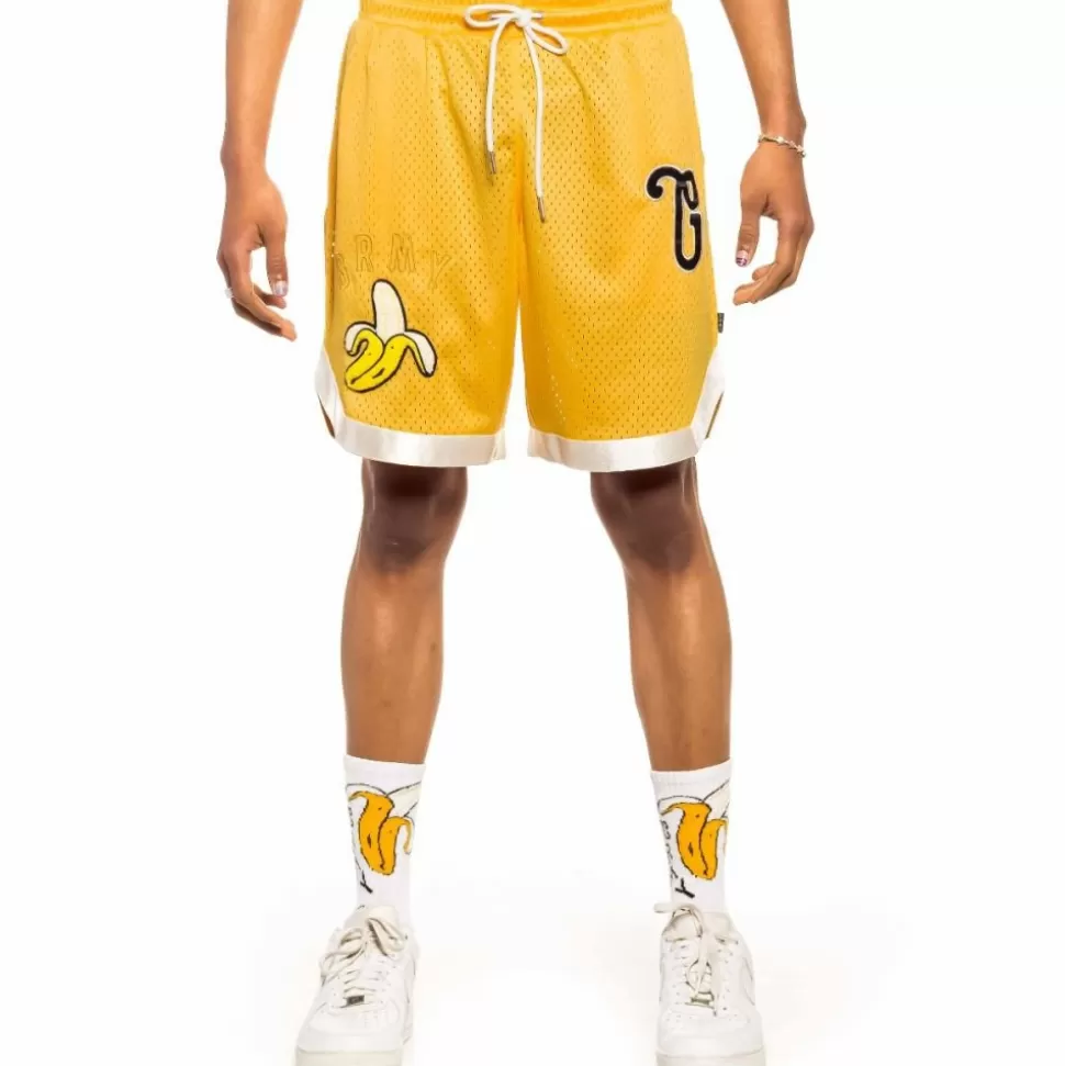 Shorts*Grimey "Jungle Punch " Running Shorts - Yellow - Spring 22