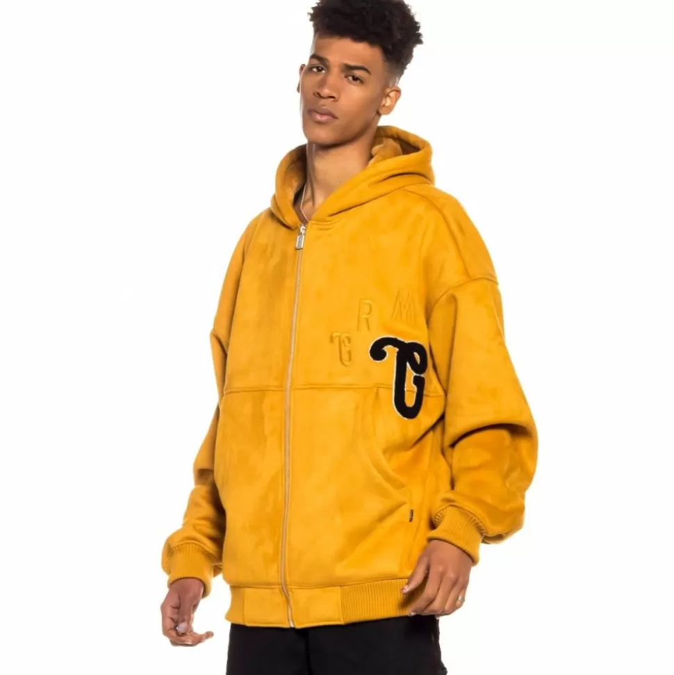 Jackets*Grimey Jungle Punch Suede Hood Bomber Jackect - Brown - Spring 22