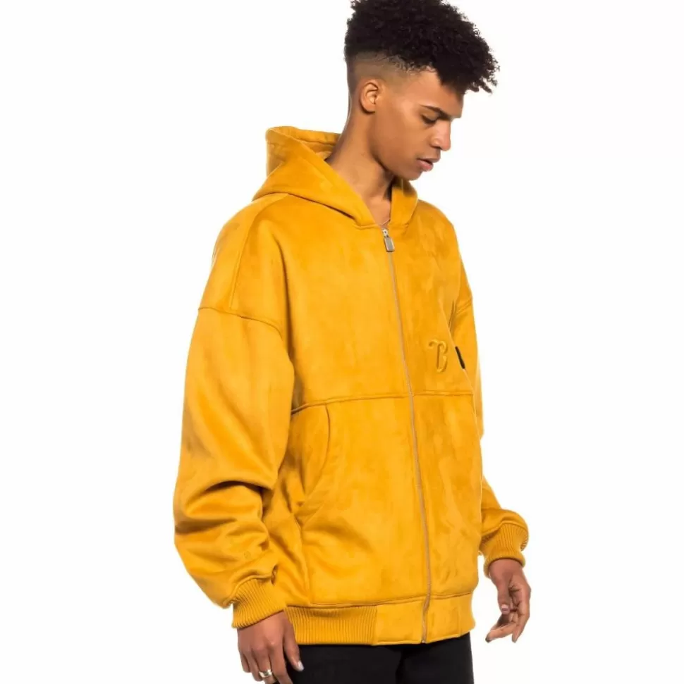 Jackets*Grimey Jungle Punch Suede Hood Bomber Jackect - Brown - Spring 22
