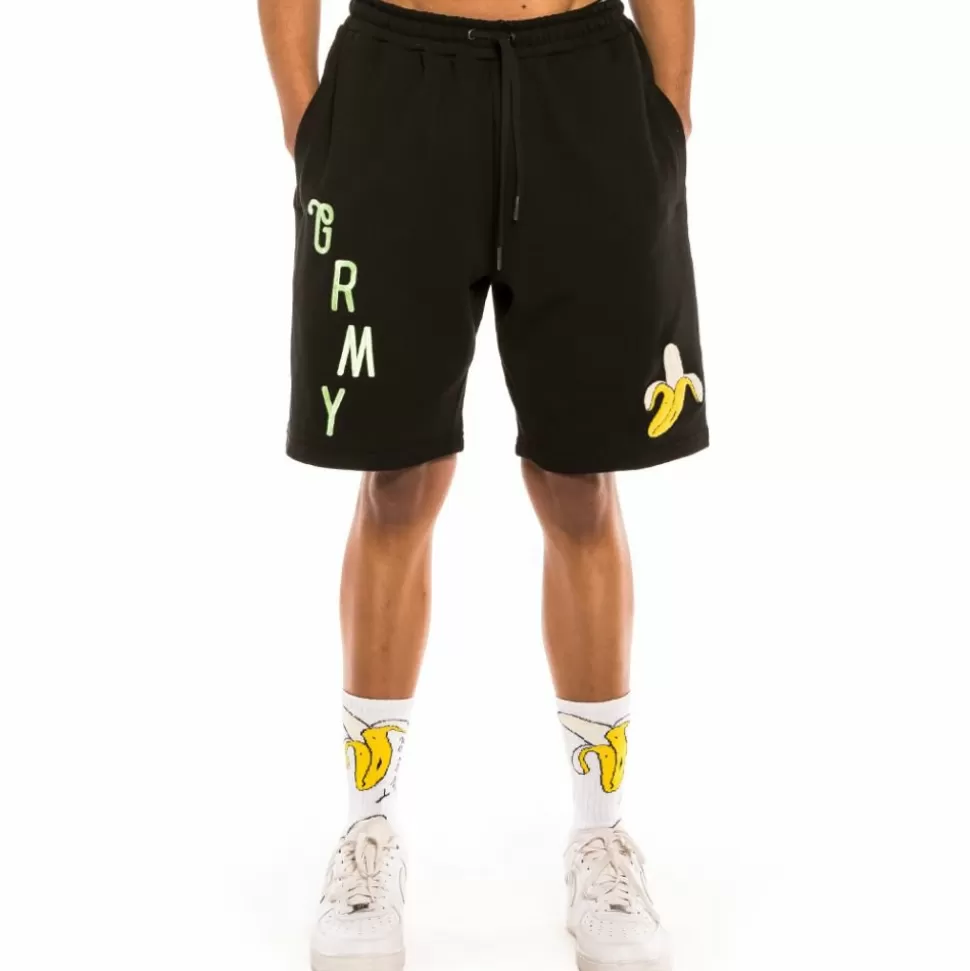 Shorts*Grimey "Jungle Punch" Sweatshorts - Black - Spring 22