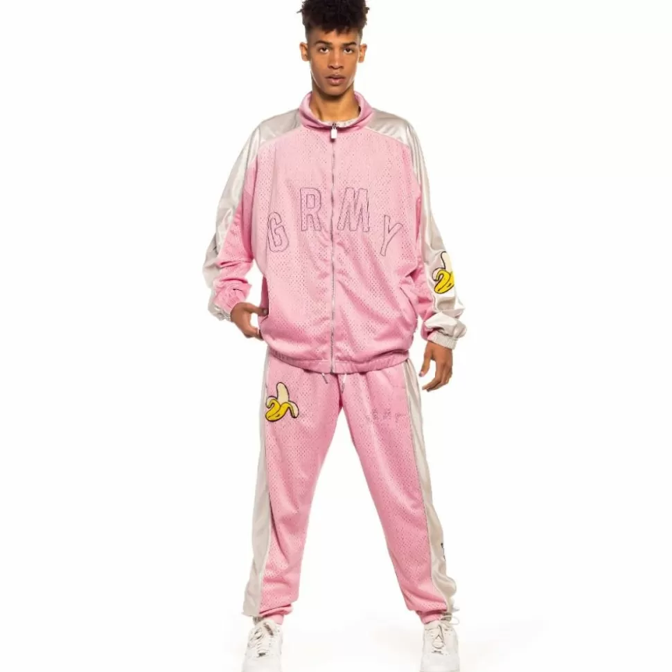 Jackets*Grimey Jungle Punch Track Jacket - Pink - Spring 22