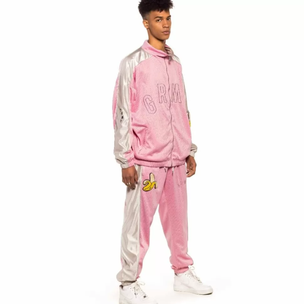 Jackets*Grimey Jungle Punch Track Jacket - Pink - Spring 22