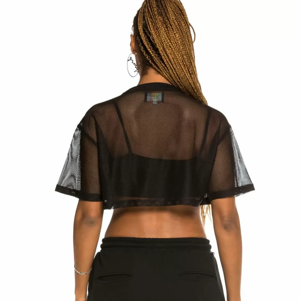 Tees & Tops*Grimey Liveution Crop Top Spring 21 Black