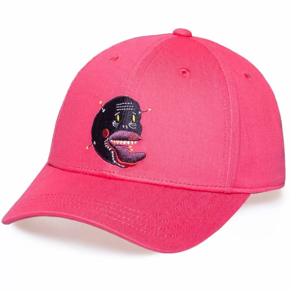 Head Wear*Grimey "Liveution" Curved Visor Cap Pink - Spring 21