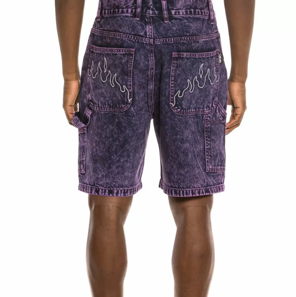 Shorts*Grimey "Liveution" Denim Short Purple - Spring 21