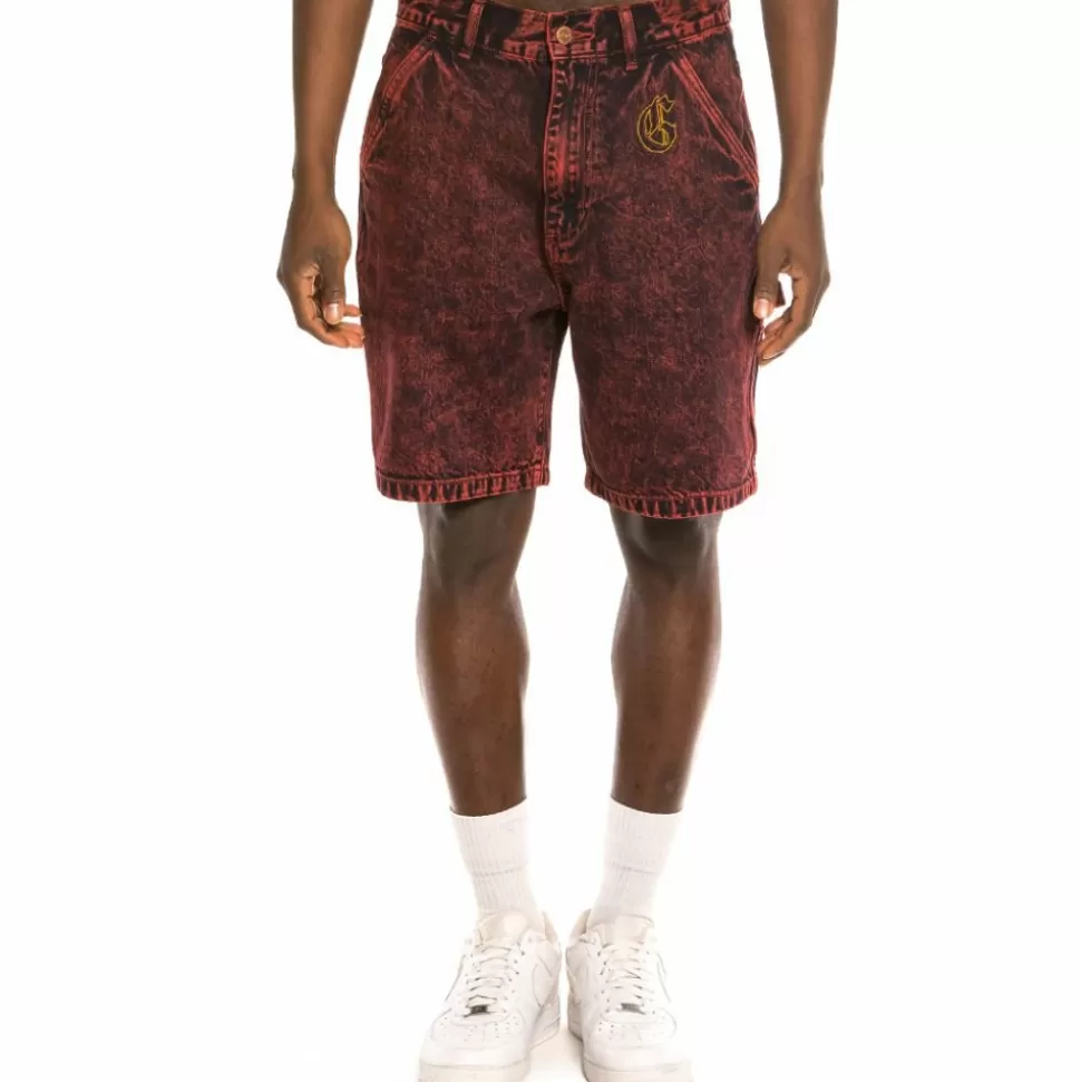 Shorts*Grimey "Liveution" Denim Short Red - Spring 21