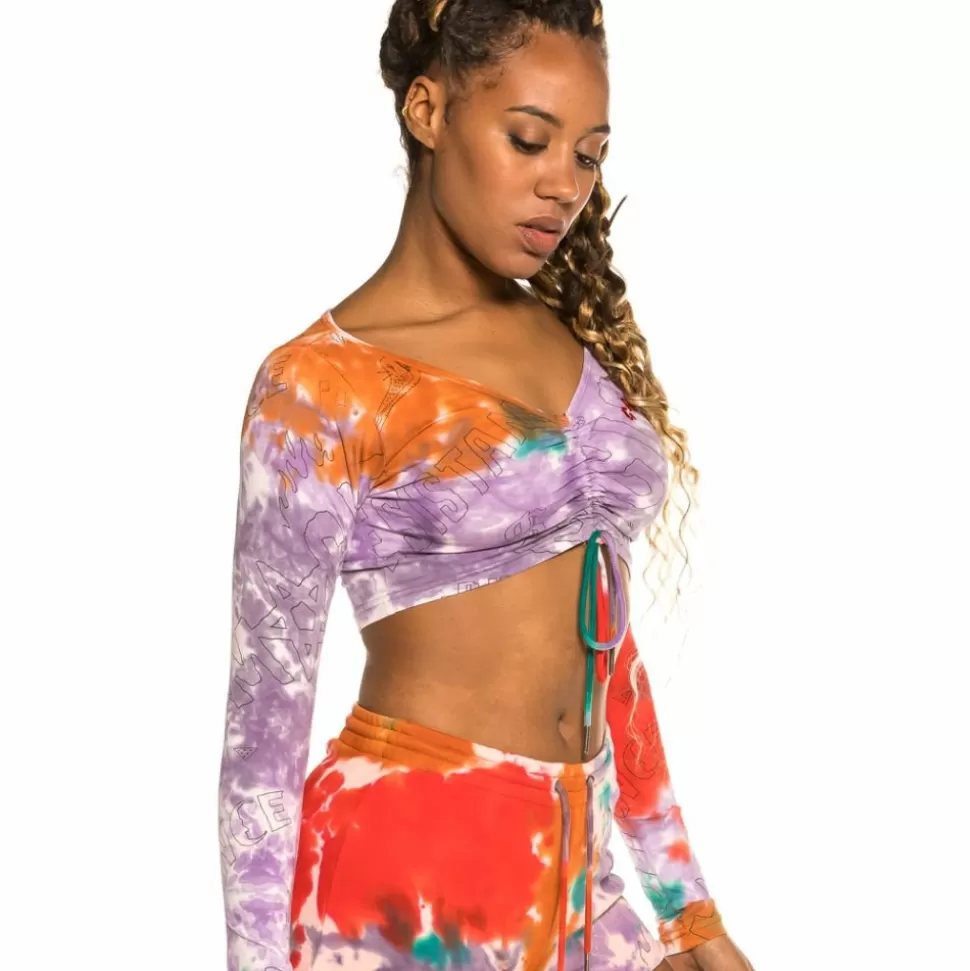 Tees & Tops*Grimey Liveution Long Sleeve Crop Tee Tie Dye - Spring 21