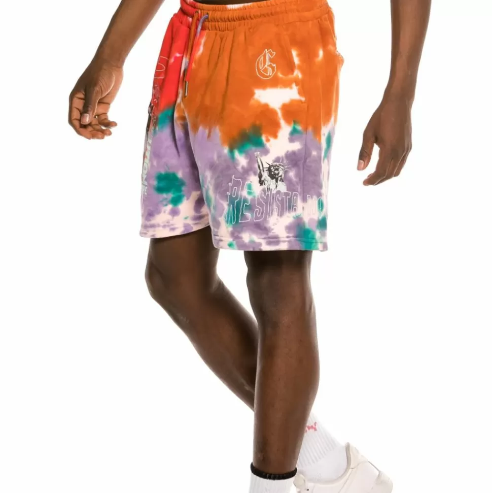 Shorts*Grimey "Liveution Magic 4 Resistance" Sweatshorts Tie Dye - Spring 21