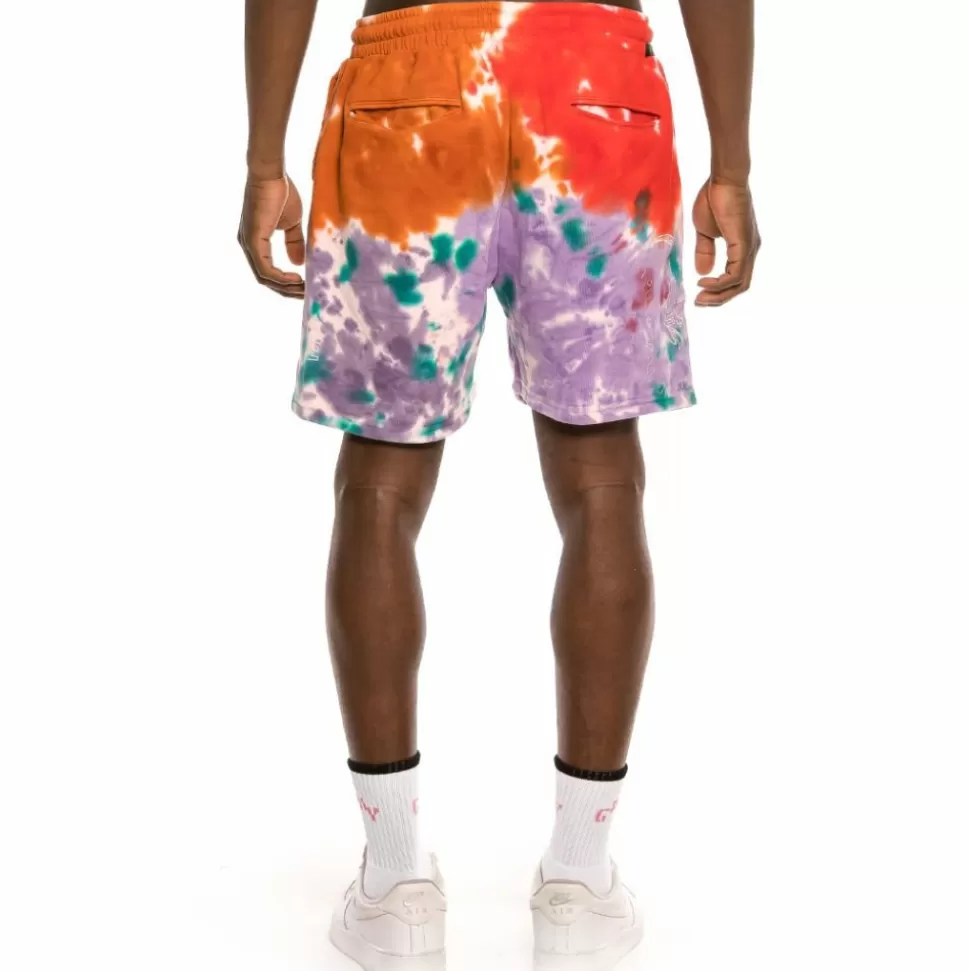 Shorts*Grimey "Liveution Magic 4 Resistance" Sweatshorts Tie Dye - Spring 21