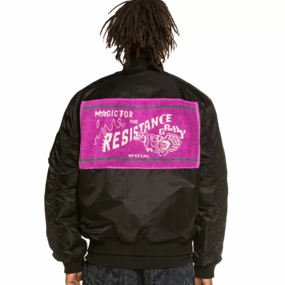 Jackets*Grimey "Liveution" Reversible Bomber Jacket Black - Spring 21