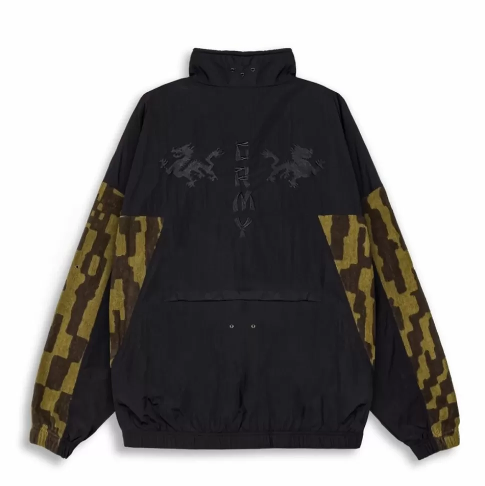 Jackets*Grimey Lucky Dragon Track Jacket Black - Ss24