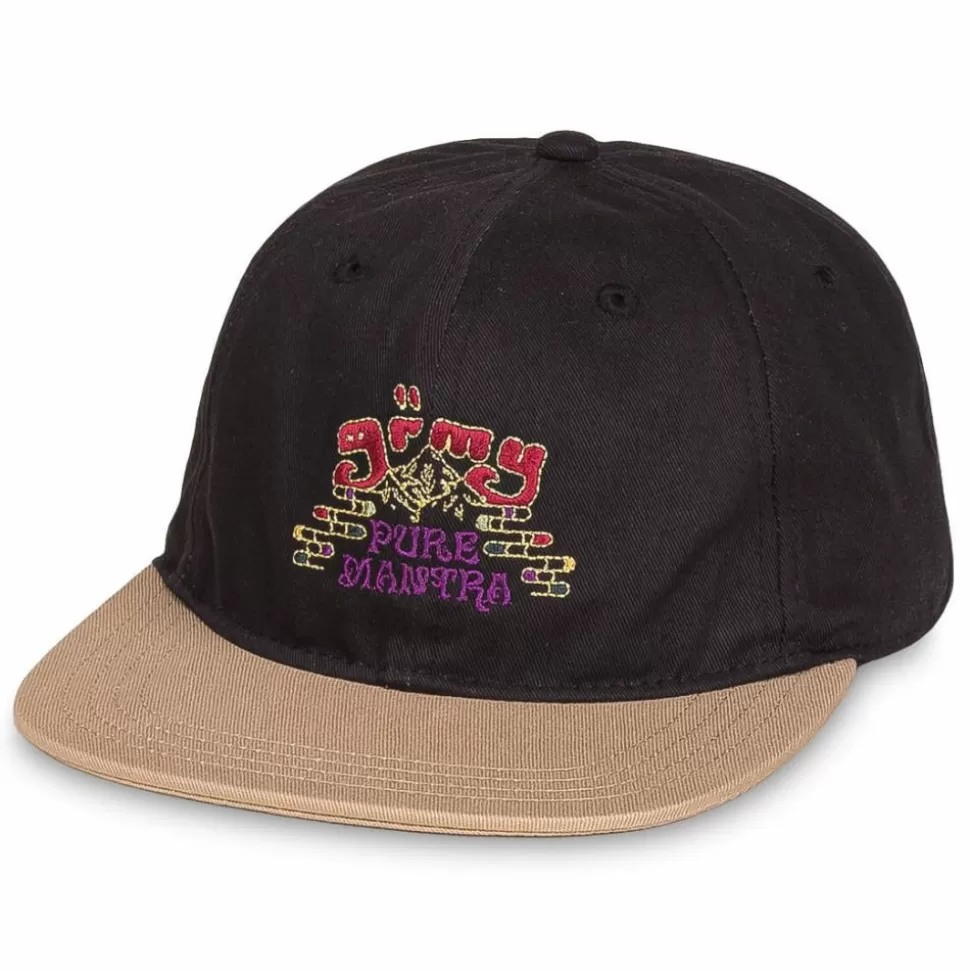 Head Wear*Grimey "Lust Mantra" Curved Visor Cap - Black - Fall 22