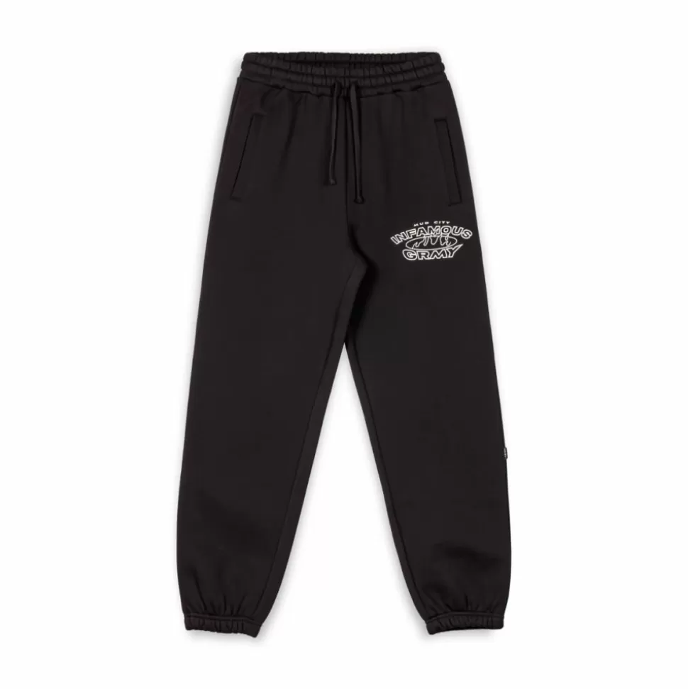 Pants*Grimey Madrid The Connoisseur Heavyweight Sweatpants Black - Fw23