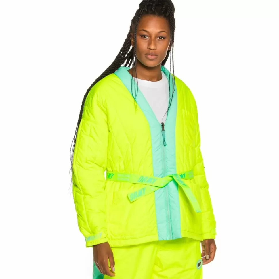 Women Outfits*Grimey Mysterious Vibes Kimono Fw19 Fluor Yellow