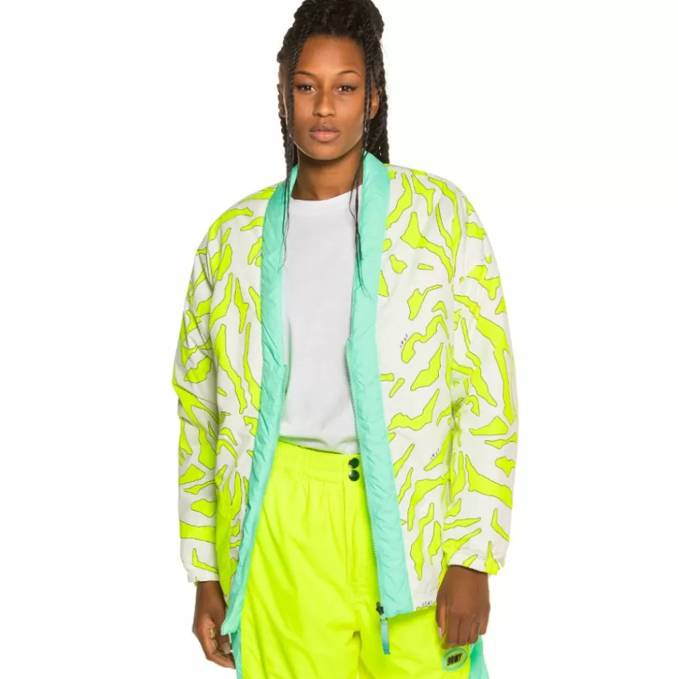 Women Outfits*Grimey Mysterious Vibes Kimono Fw19 Fluor Yellow