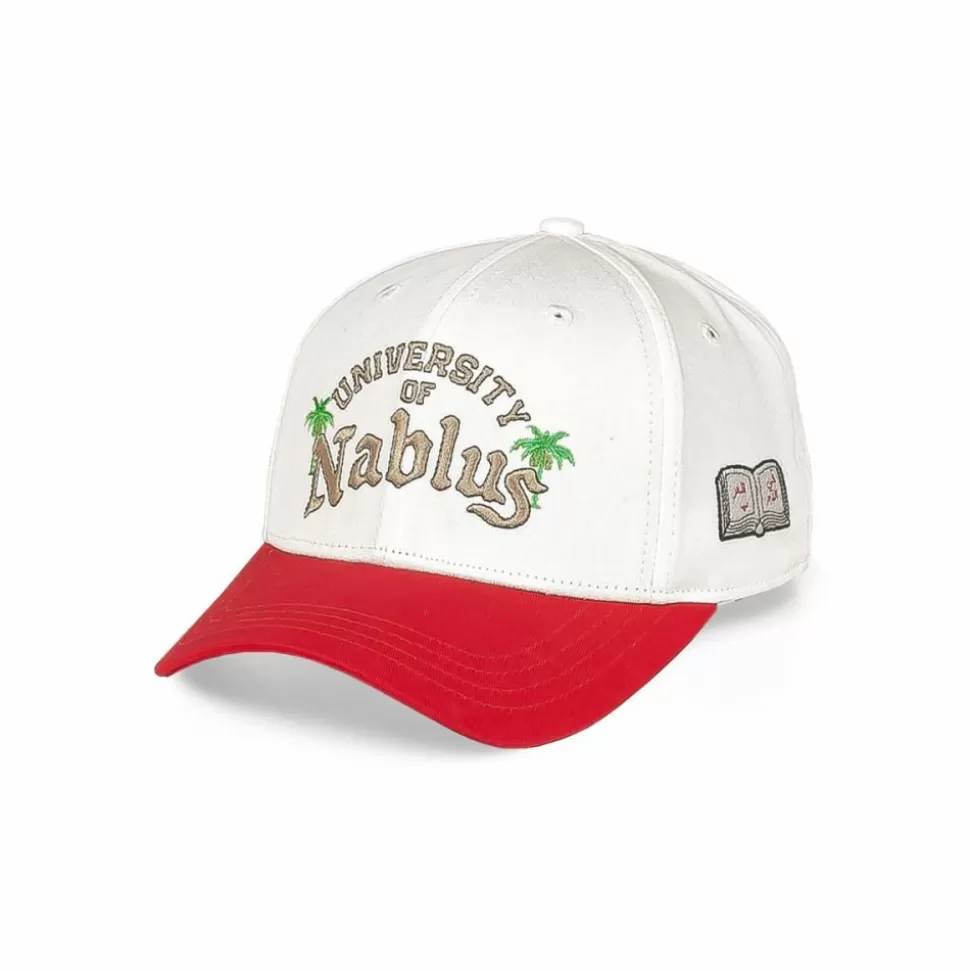Head Wear*Grimey Nablus Bicolor Curved Visor Snapback Cap - White - Fw23