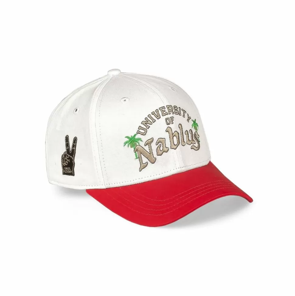 Head Wear*Grimey Nablus Bicolor Curved Visor Snapback Cap - White - Fw23