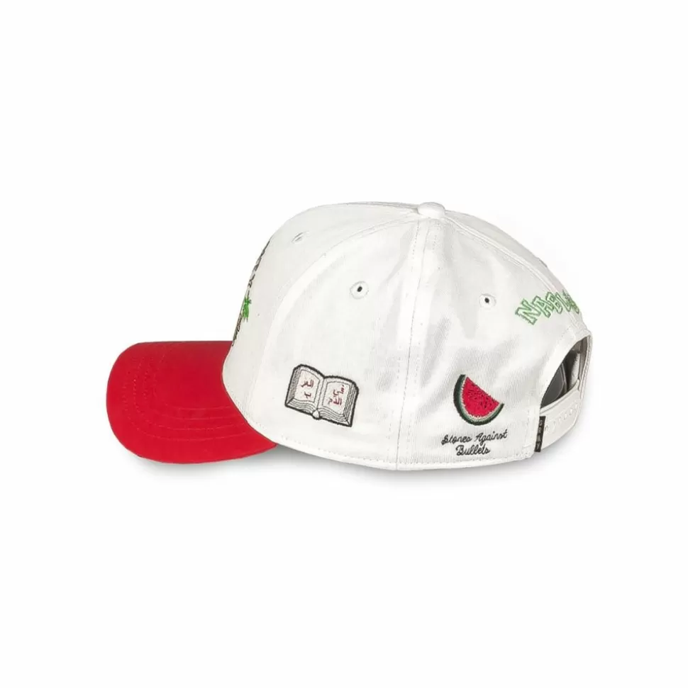 Head Wear*Grimey Nablus Bicolor Curved Visor Snapback Cap - White - Fw23