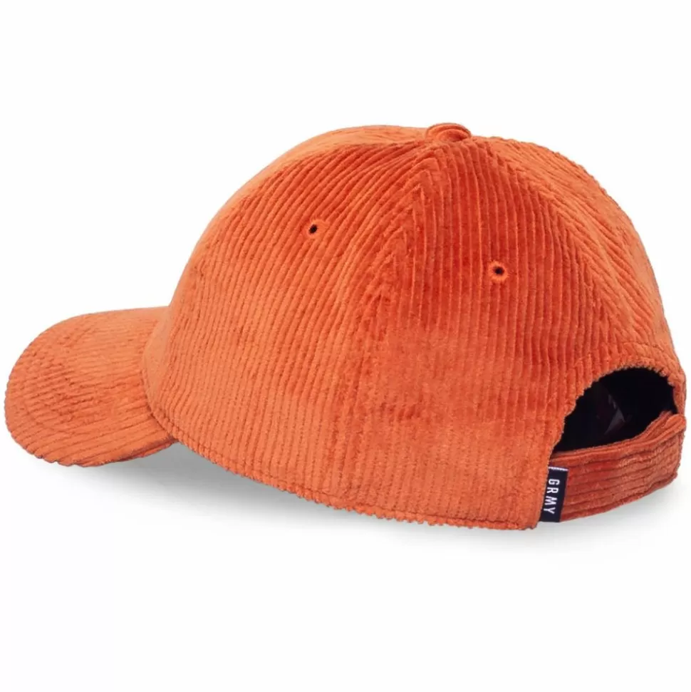 Head Wear*Grimey Nite Marauder Corduroy Curved Visor Cap Fw20 Brick