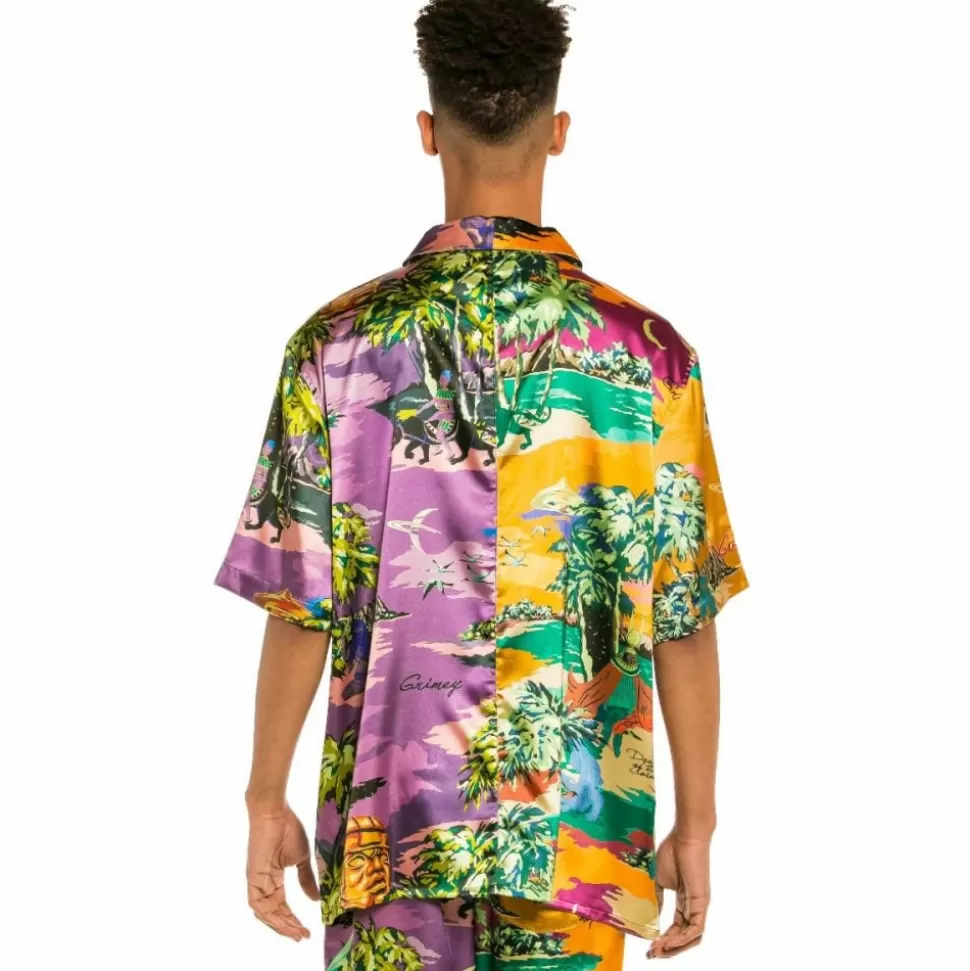 Shirts*Grimey "Ocean Gateways" Button Up Tee - Multicolor - Summer 22