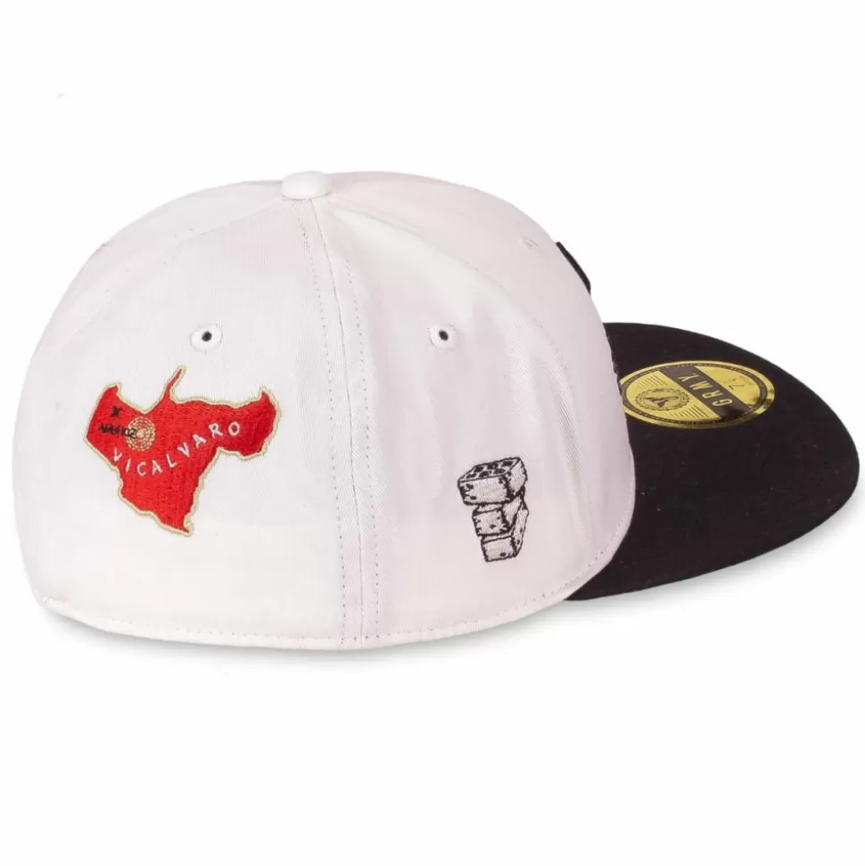 Head Wear*Grimey "Pasion Gamberra (Gp X Grmy)" Fitted Cap - White - Fall 22