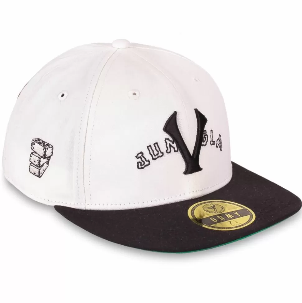 Head Wear*Grimey "Pasion Gamberra (Gp X Grmy)" Fitted Cap - White - Fall 22