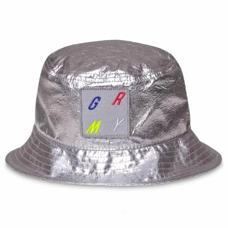 Head Wear*Grimey Planete Noire Bucket Fw19 Silver