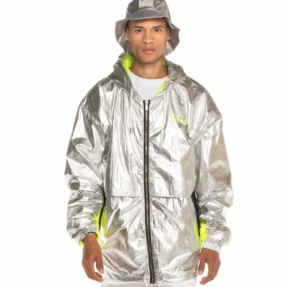 Jackets*Grimey Planete Noire Fw19 Raincoat Silver