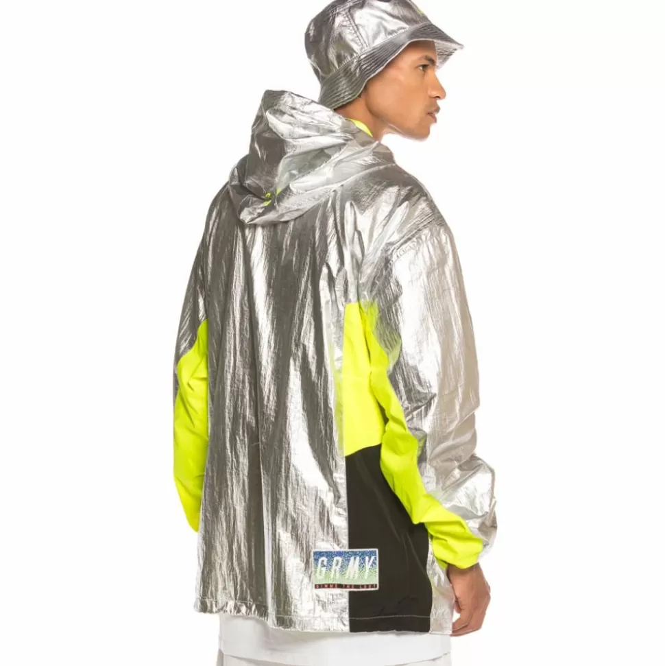 Jackets*Grimey Planete Noire Fw19 Raincoat Silver