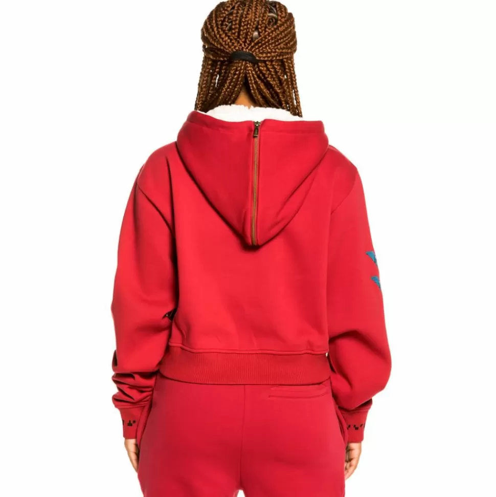 Sweatshirts*Grimey "Singgang Junction" Girl Zipper Hoodie - Red - Fall 21