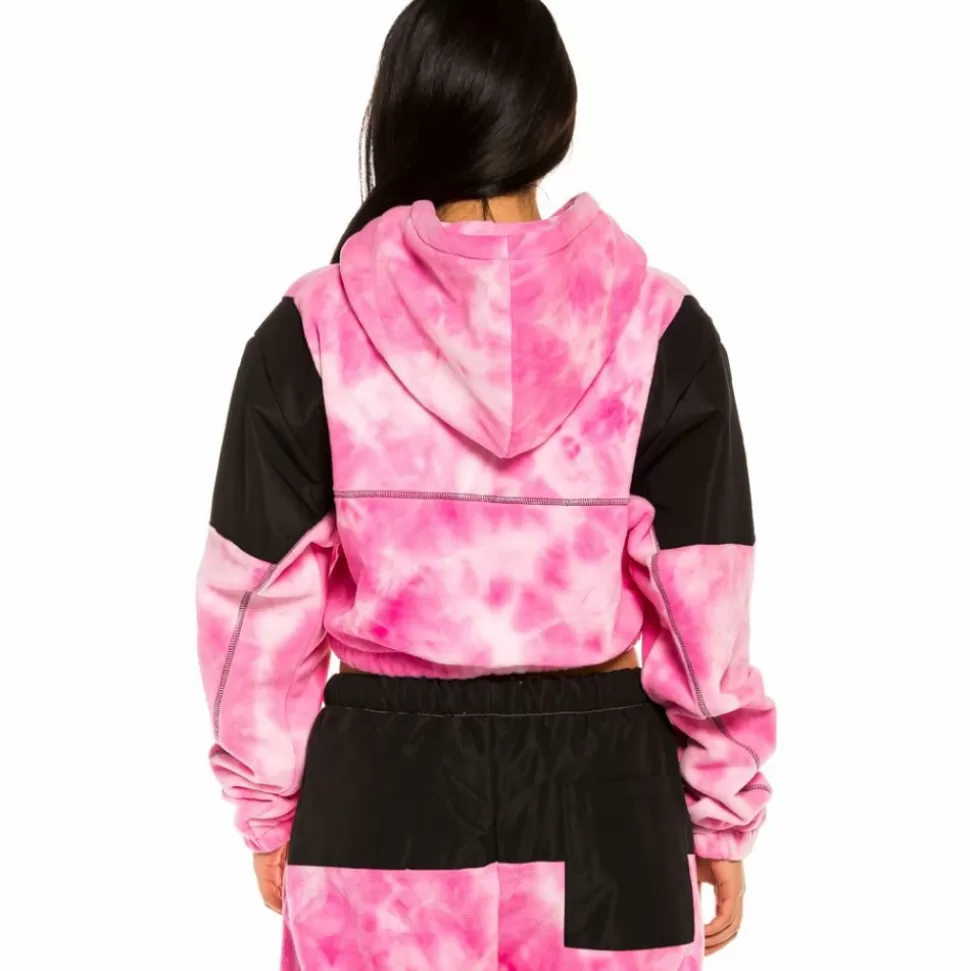 Sweatshirts*Grimey "Space Lady" Polar Fleece Hoodie - Bleached Pink - Fall 21
