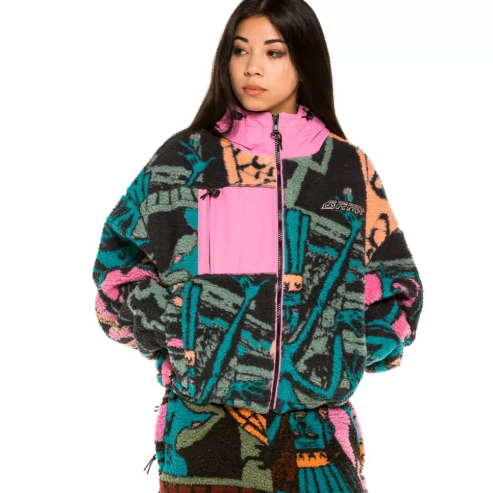 Coats*Grimey "Space Lady" Sherpa Jacket - Blue - Winter 21